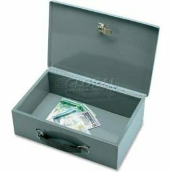 Sparco Products Sparco Steel Insulated Cash Box Keyed Lock, 12-13/16"W x 8-5/16"D x 3-13/16"H, Gray 15502